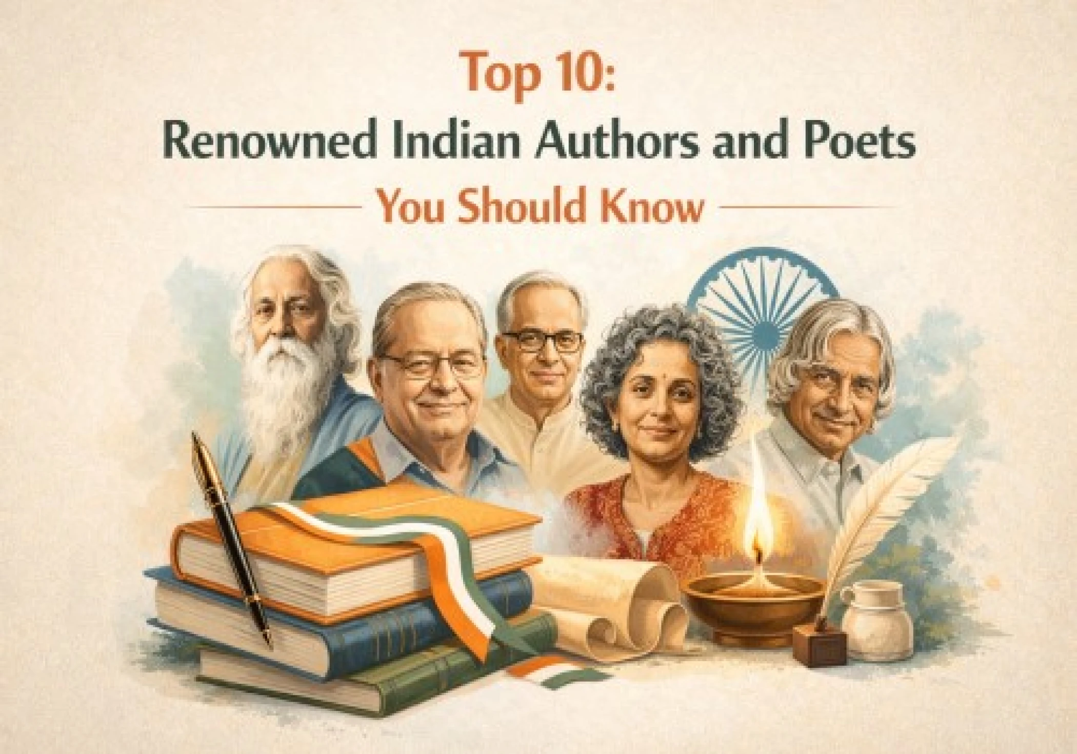 Top 10: Renowned Indian Authors and Poets You Should Know